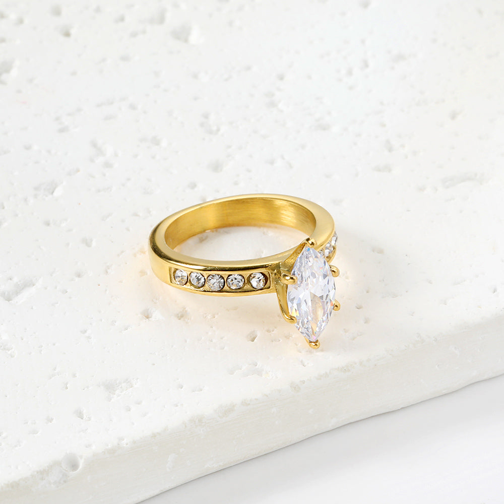18K Gold Plated Premium Stainless Steel Finger Ring