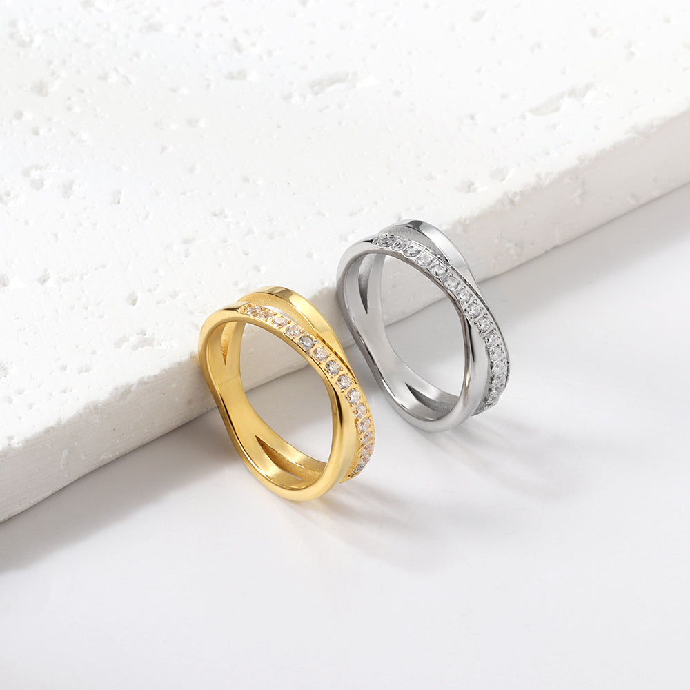 18K Gold Plated Premium Stainless Steel Finger Ring