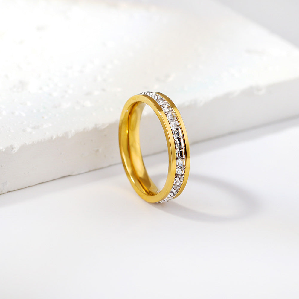 18K Gold Plated Premium Stainless Steel Finger Ring