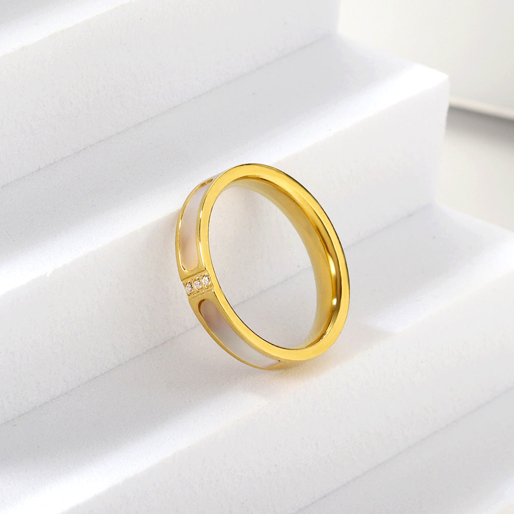 18K Gold Plated Premium Stainless Steel Finger Ring