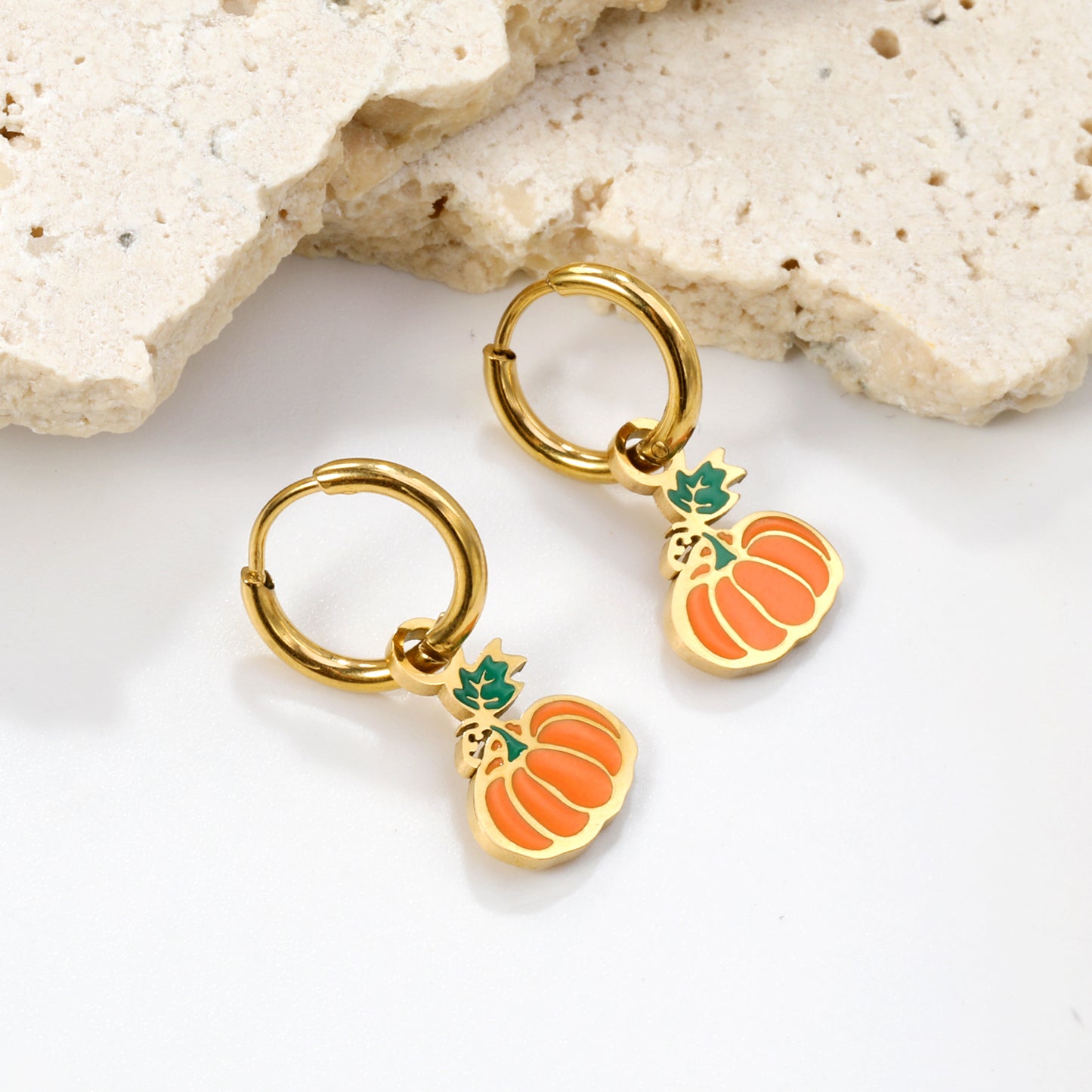 Pumpkin Charm Earrings