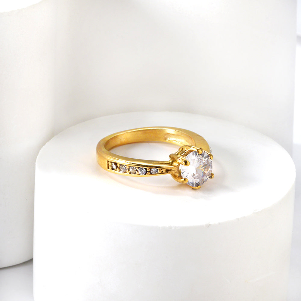 18K Gold Plated Premium Stainless Steel Finger Ring