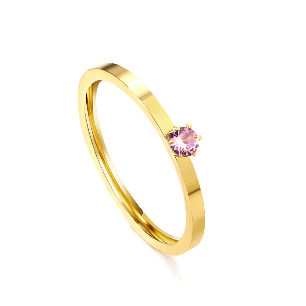 18K Gold Plated Premium Stainless Steel Finger Ring