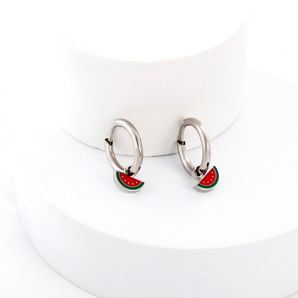 Watermelon Charm Earrings