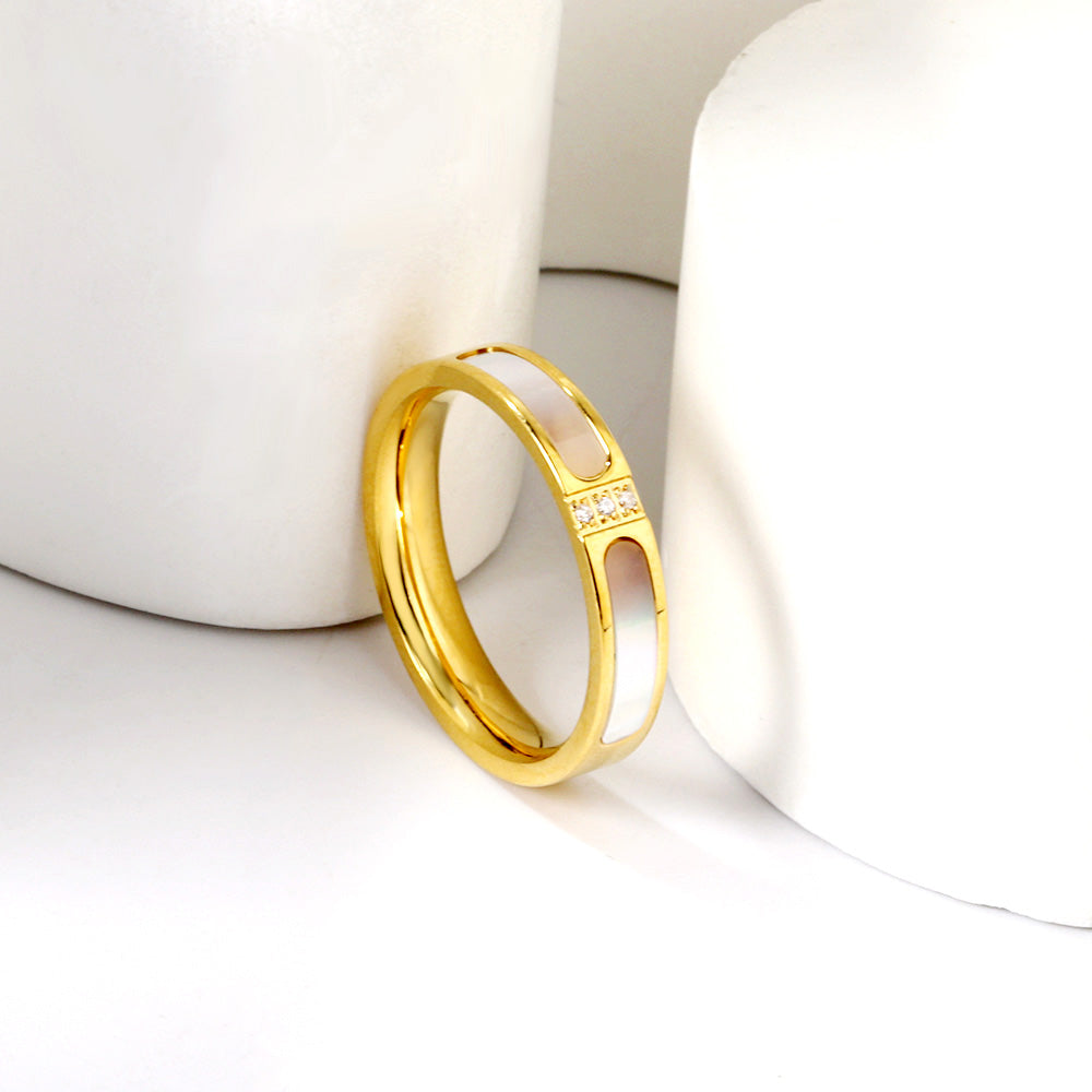 18K Gold Plated Premium Stainless Steel Finger Ring