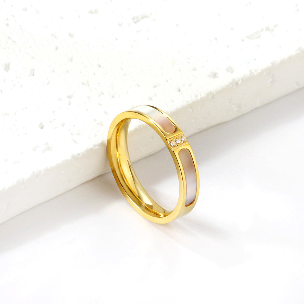 18K Gold Plated Premium Stainless Steel Finger Ring
