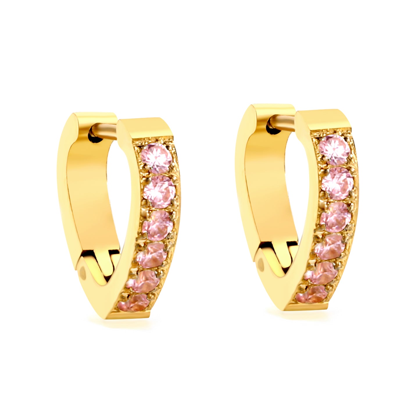 Hoop Stainless Steel Earrings 18K Gold Plated
