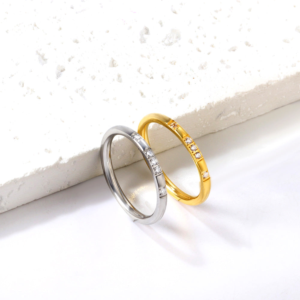 18K Gold Plated Premium Stainless Steel Finger Ring