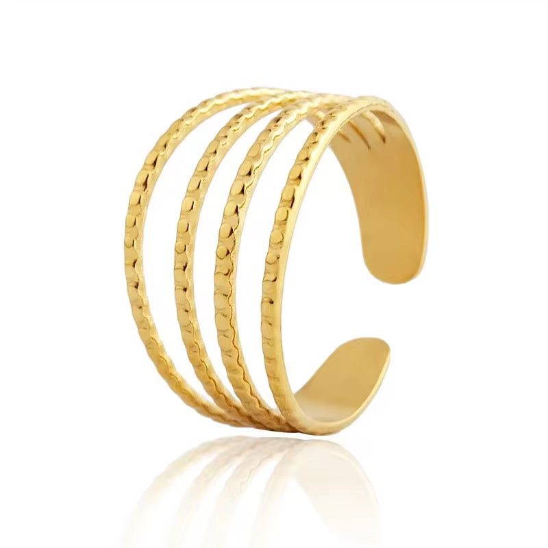 18K Gold Plated Premium Stainless Steel Finger Ring