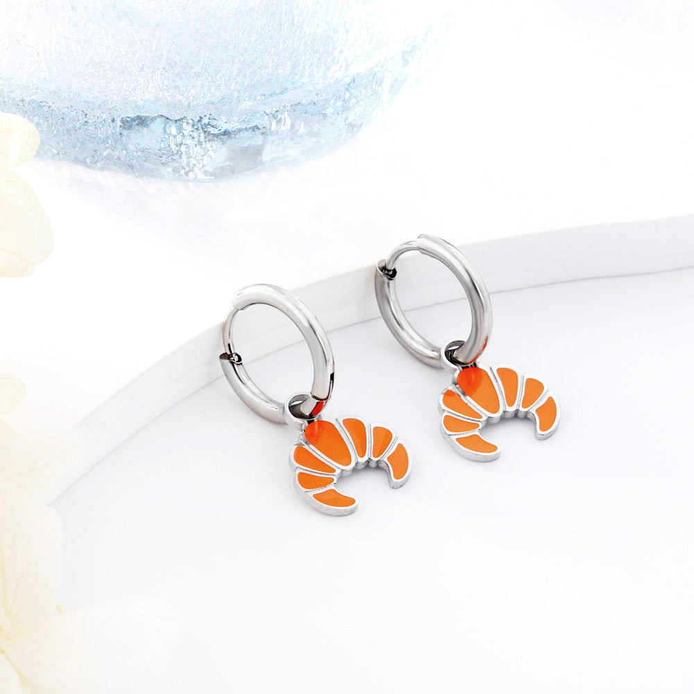 Croissant Charm Earrings