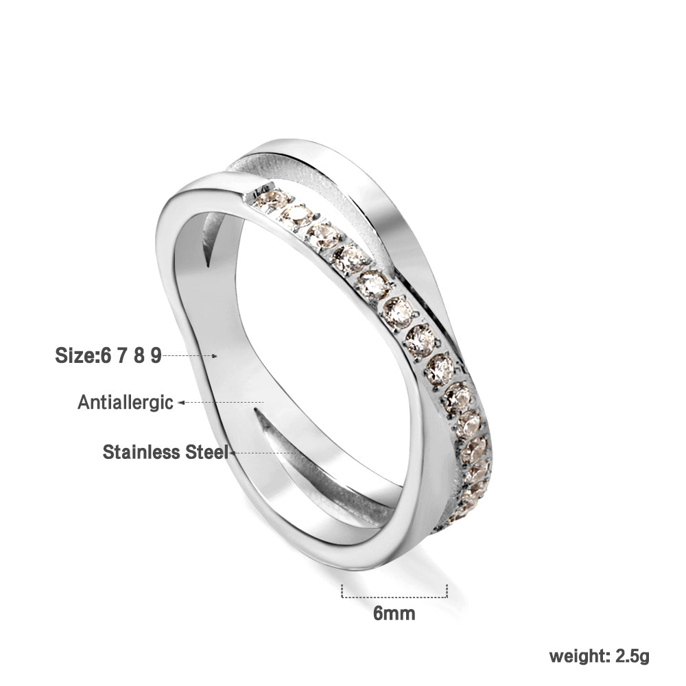 18K Gold Plated Premium Stainless Steel Finger Ring