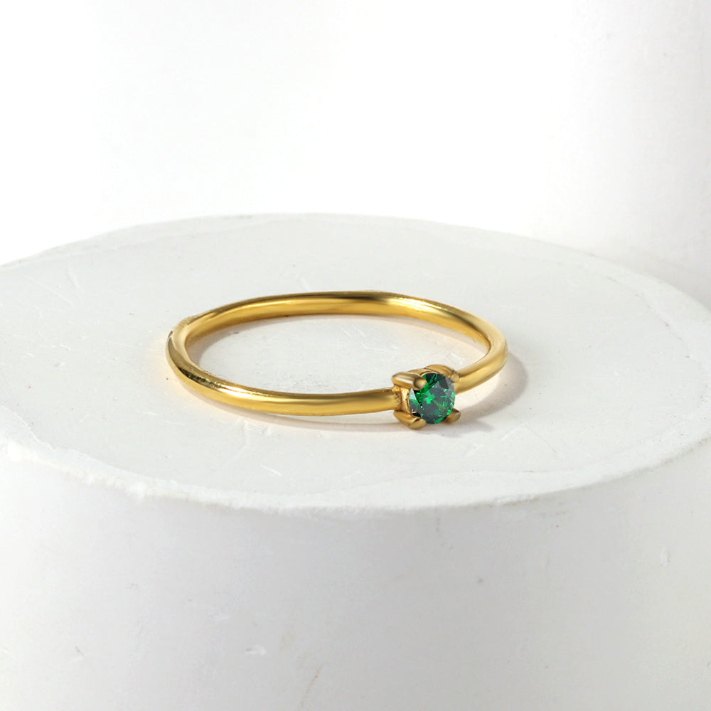18K Gold Plated Premium Stainless Steel Finger Ring