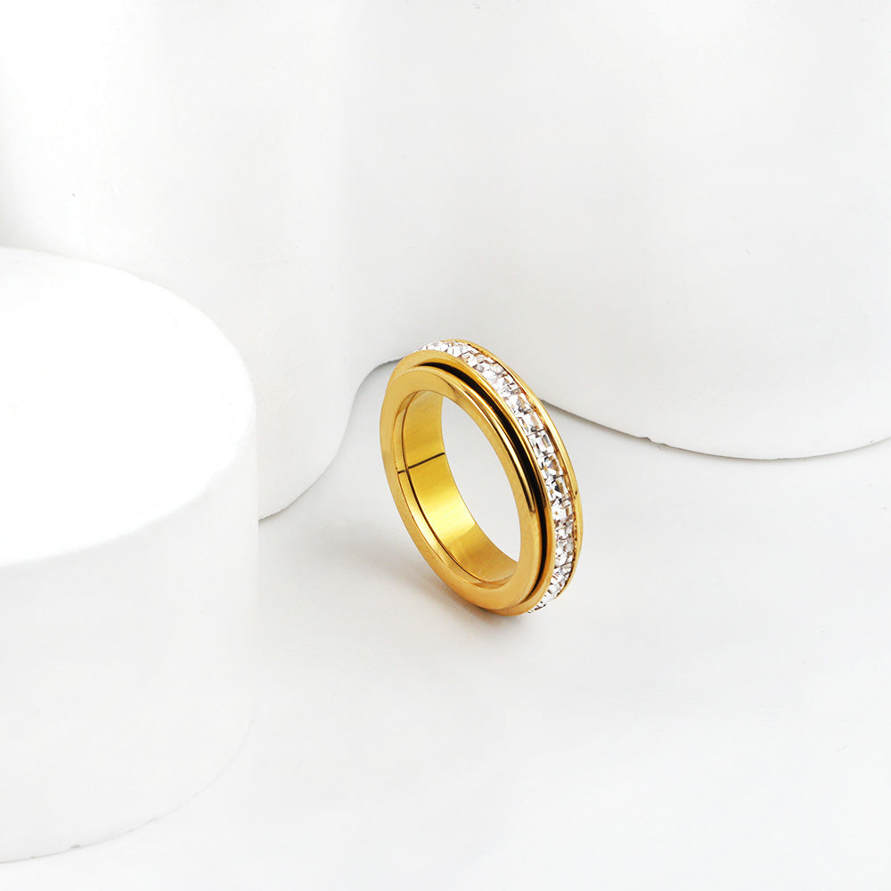 18K Gold Plated Premium Stainless Steel Finger Ring