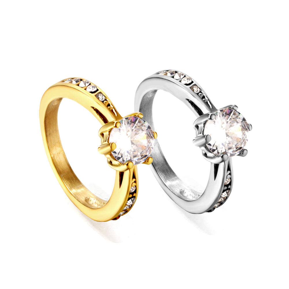 18K Gold Plated Premium Stainless Steel Finger Ring
