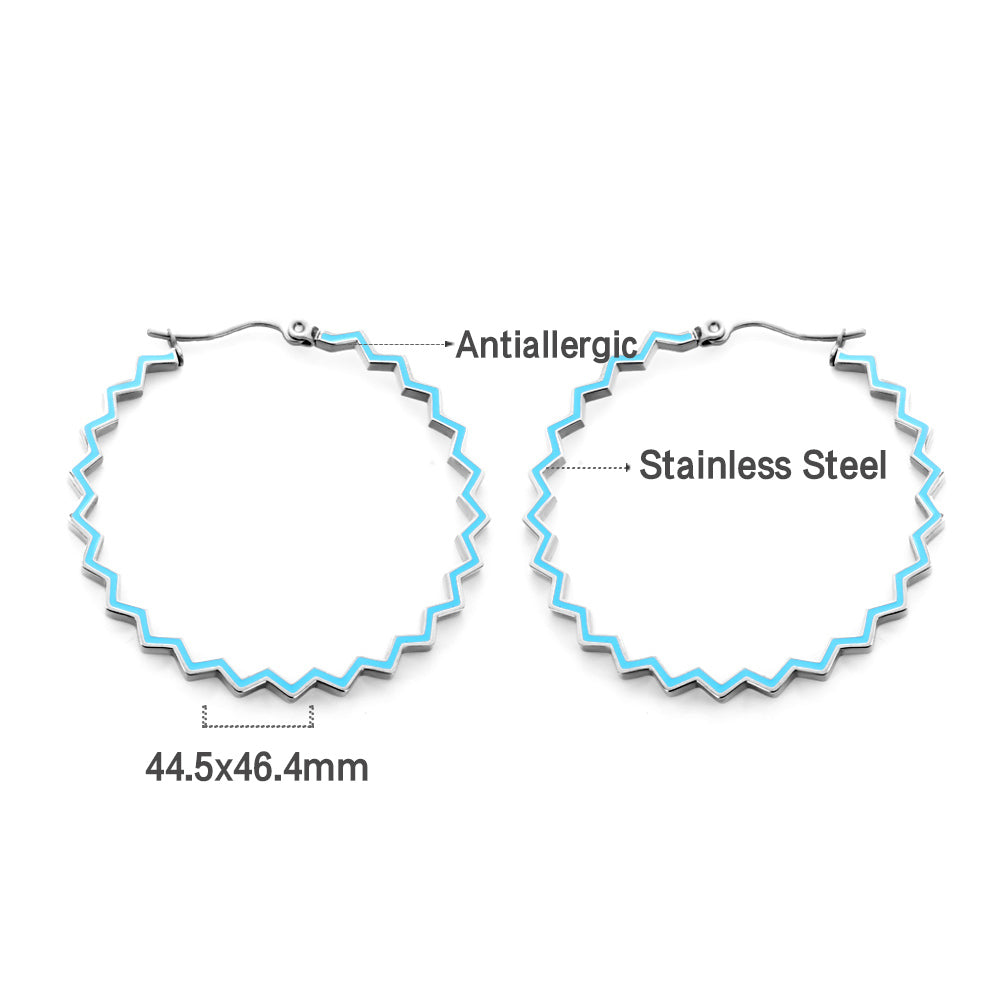 Colored Hoop Earrings