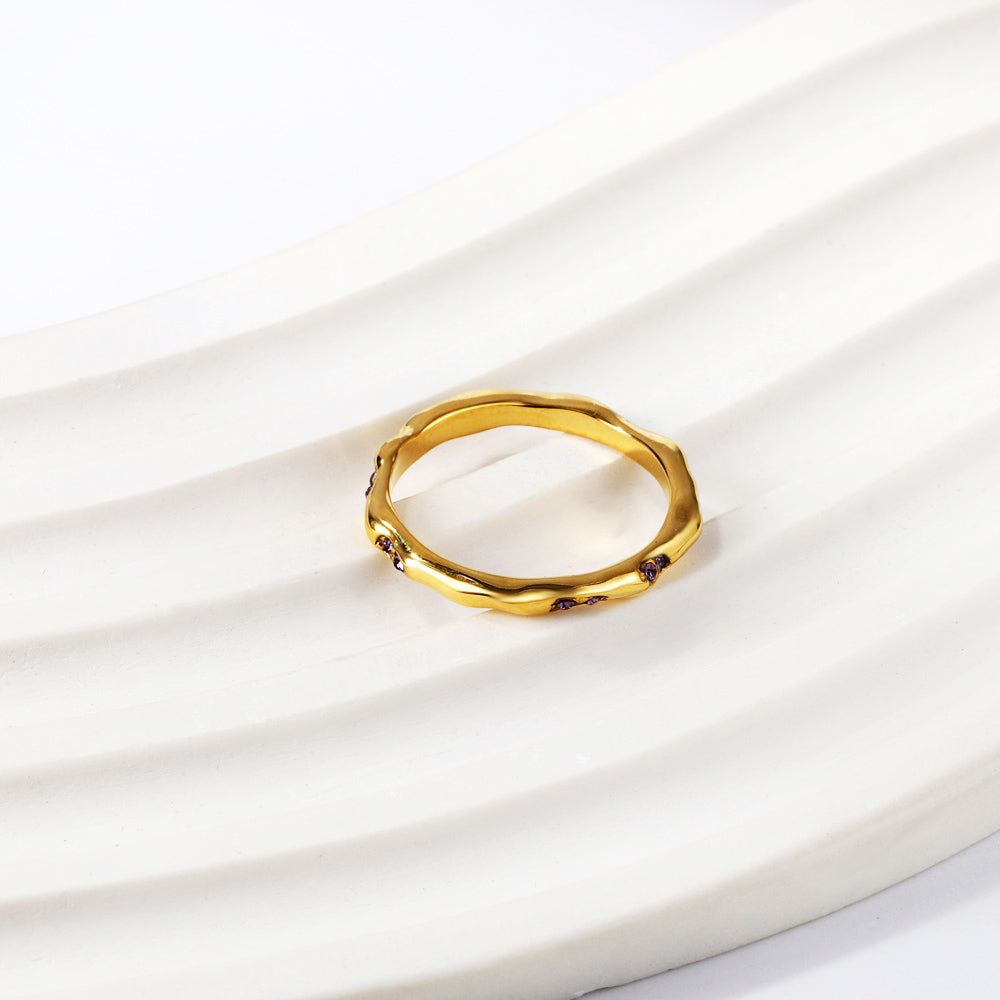18K Gold Plated Premium Stainless Steel Finger Ring