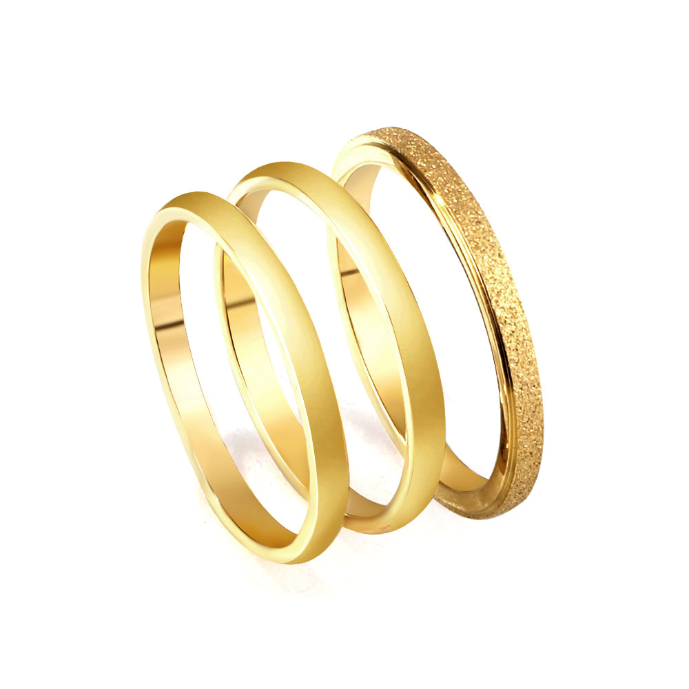 18K Gold Plated Premium Stainless Steel Finger Ring