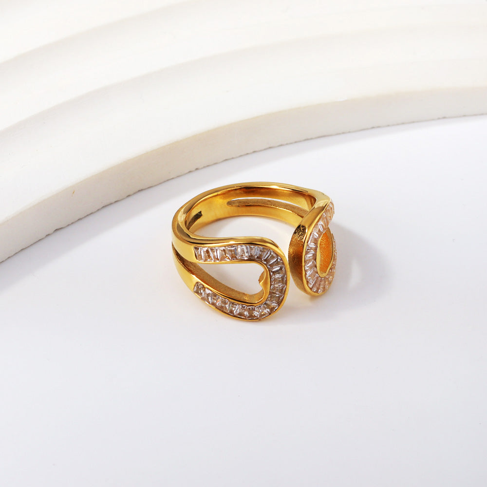 18K Gold Plated Premium Stainless Steel Finger Ring