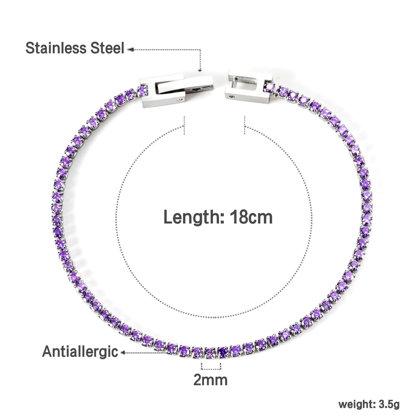 Grapevine Glam Tennis Bracelet