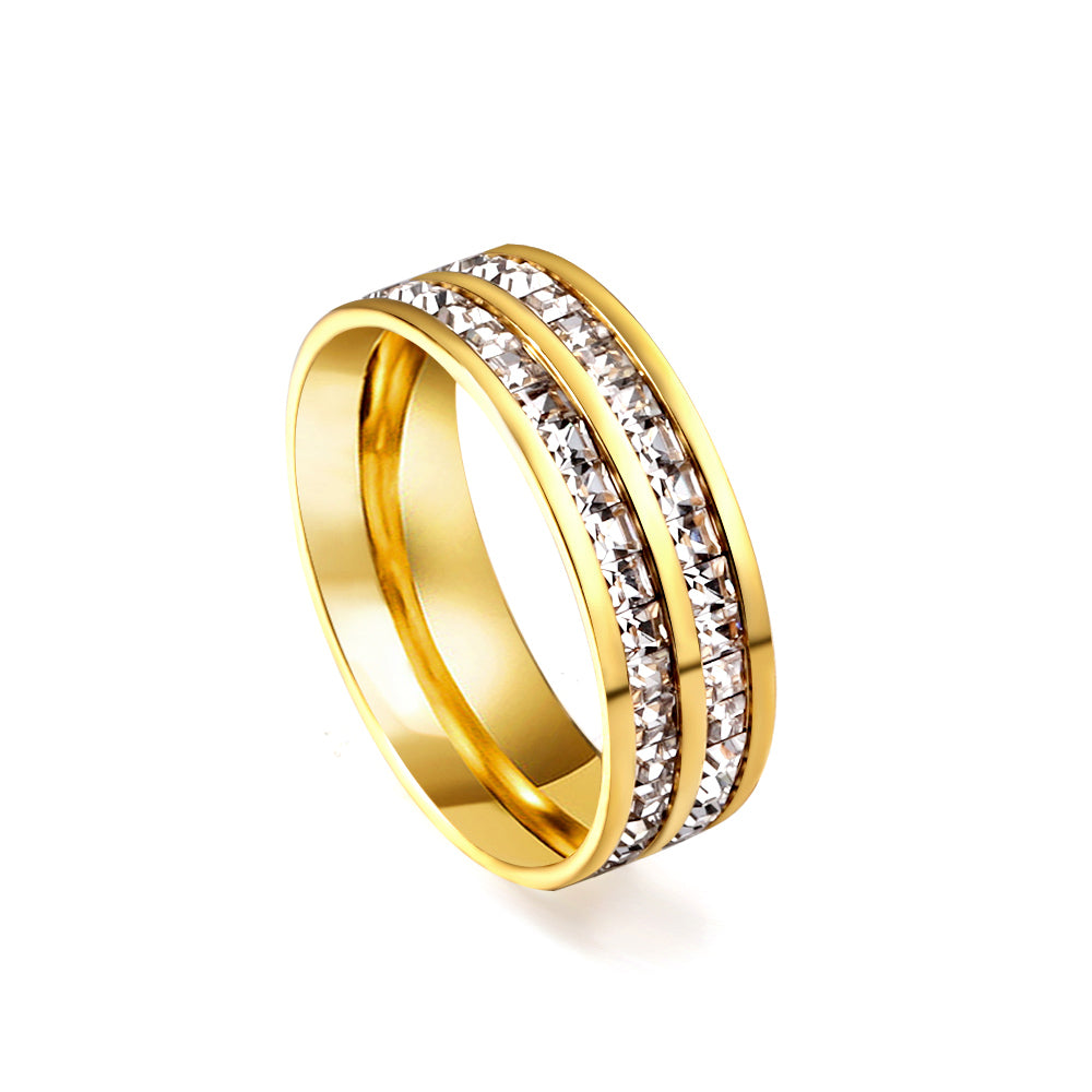 18K Gold Plated Premium Stainless Steel Finger Ring