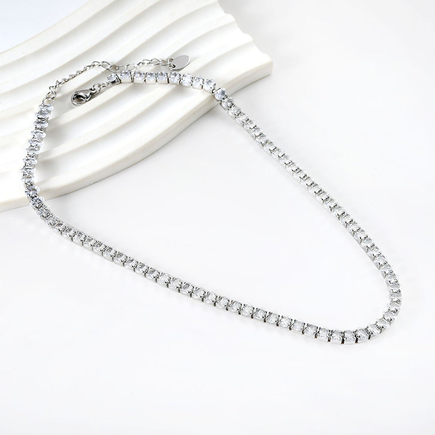 Icy Radiance Cascade Necklace