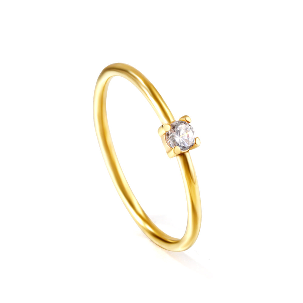 18K Gold Plated Premium Stainless Steel Finger Ring