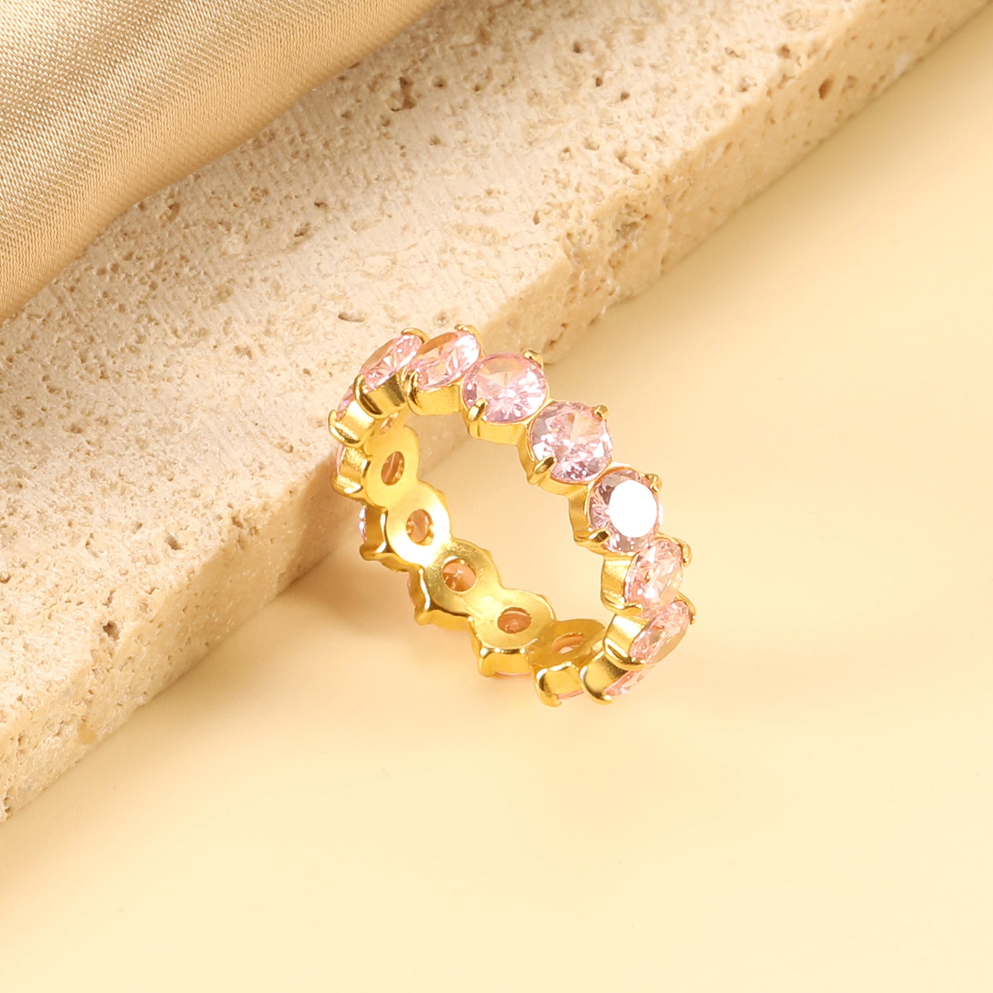 18K Gold Plated Premium Stainless Steel Finger Ring
