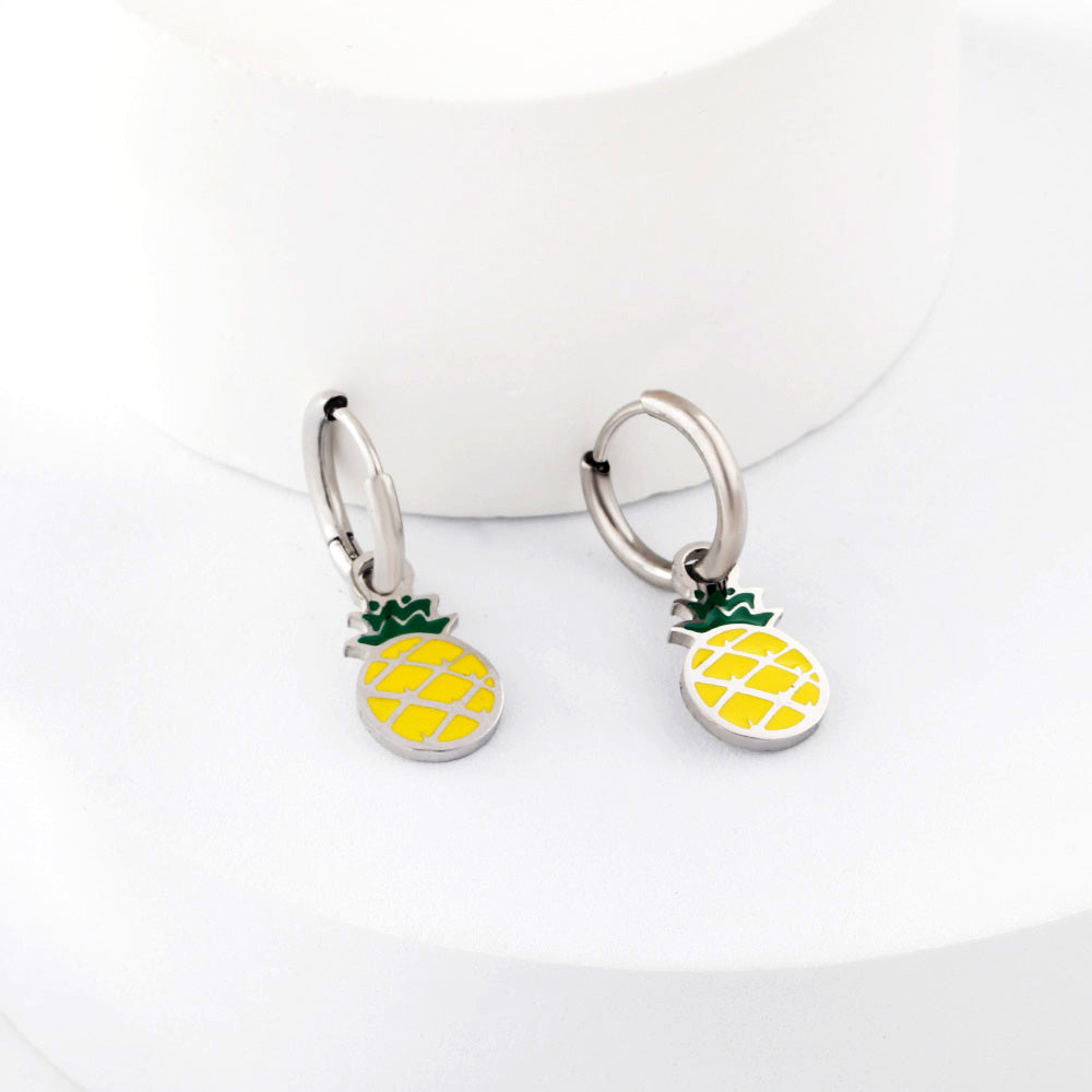 Pineapple Charm Earrings