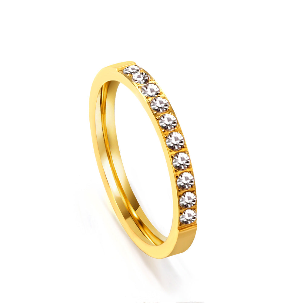 18K Gold Plated Premium Stainless Steel Finger Ring