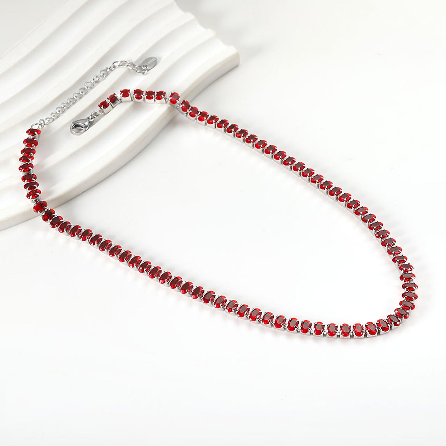 Ruby Rush Cascade Necklace