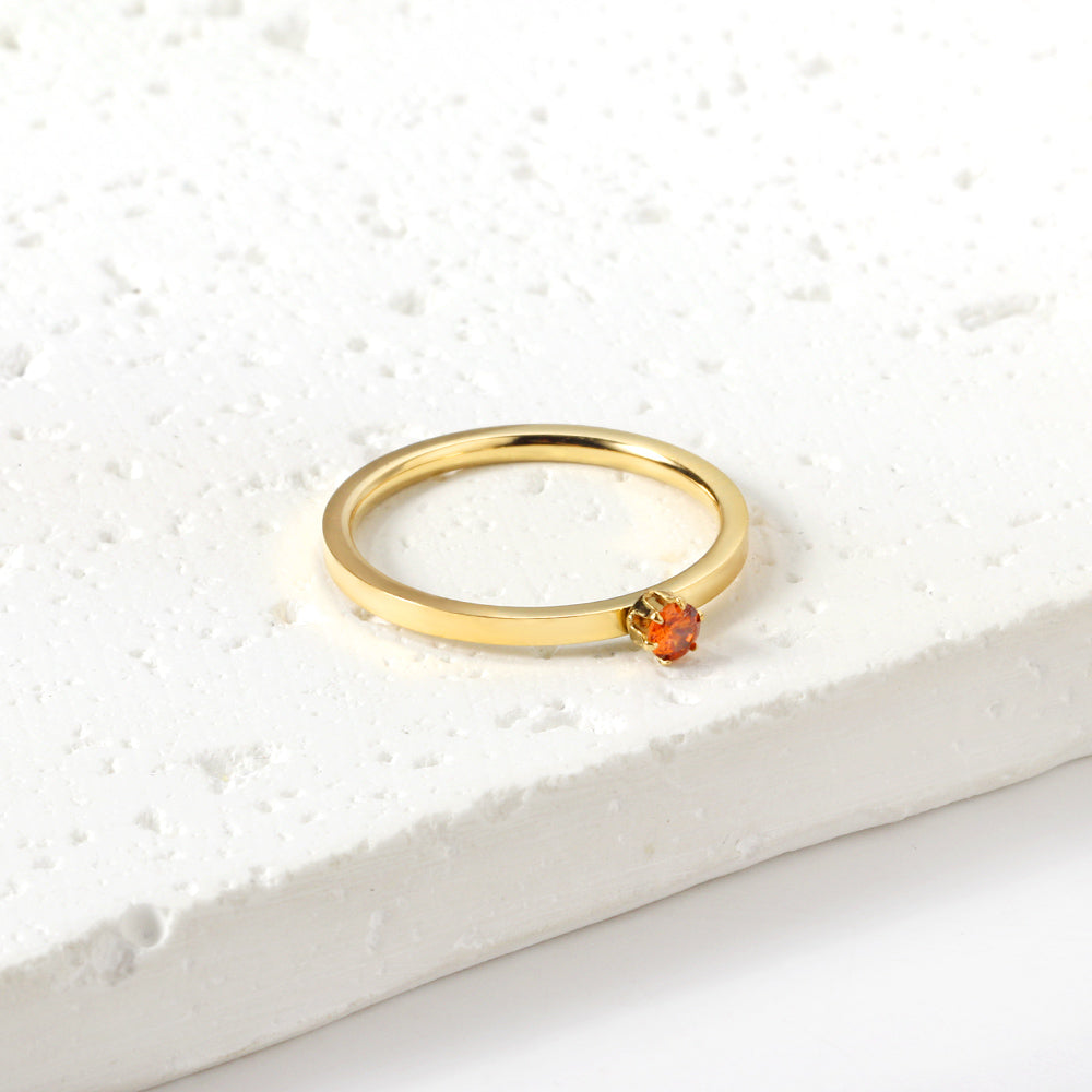 18K Gold Plated Premium Stainless Steel Finger Ring