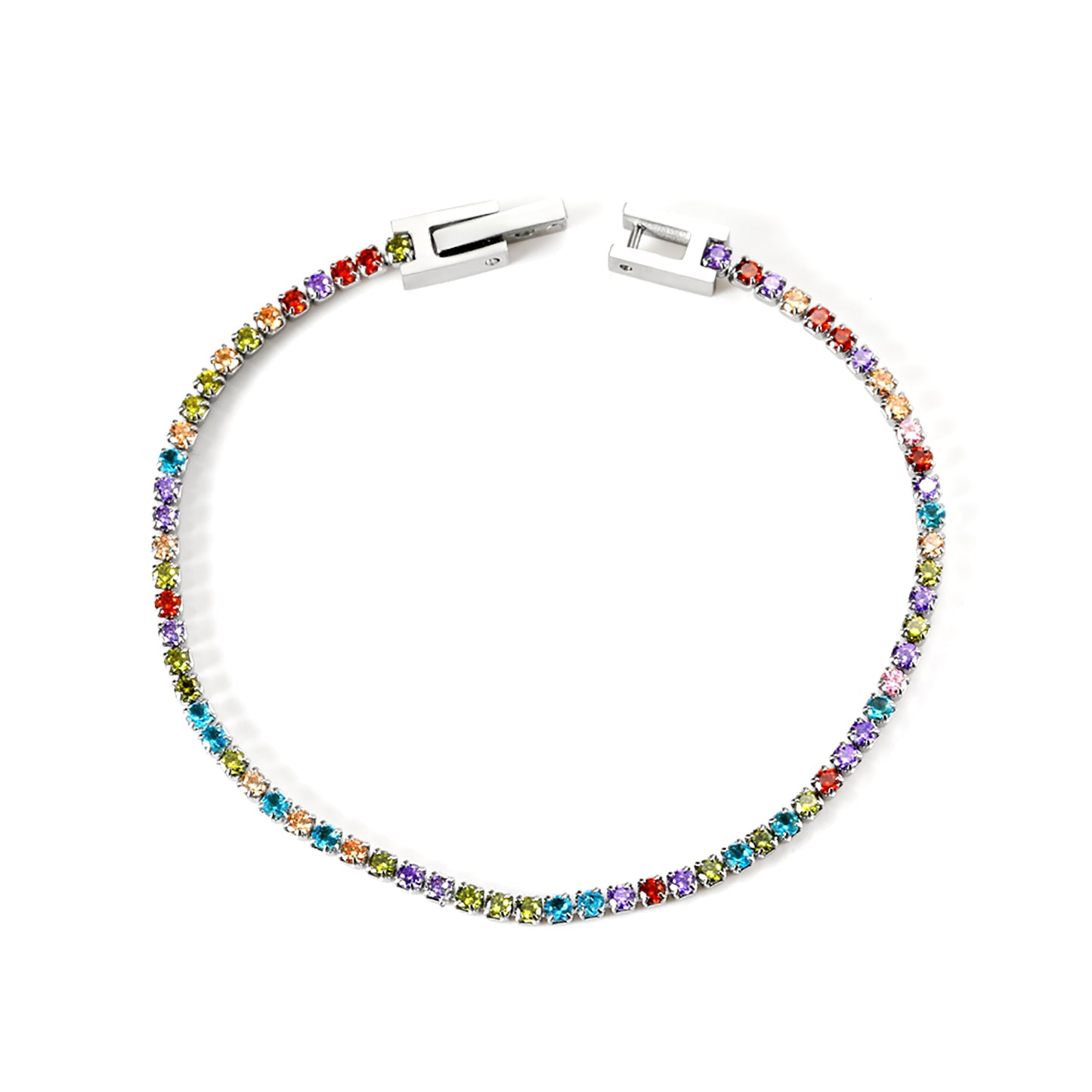 Crystal Rainbow Band Bracelet