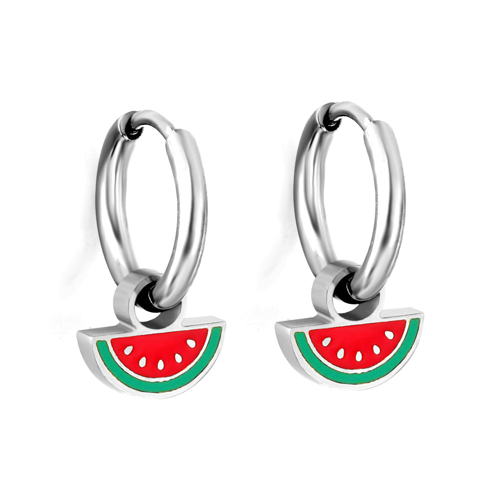 Watermelon Charm Earrings
