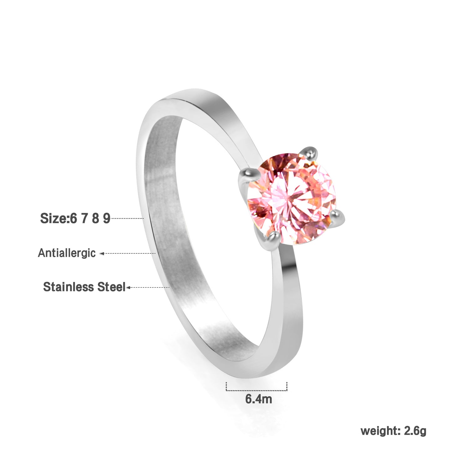 18K Gold Plated Premium Stainless Steel Finger Ring