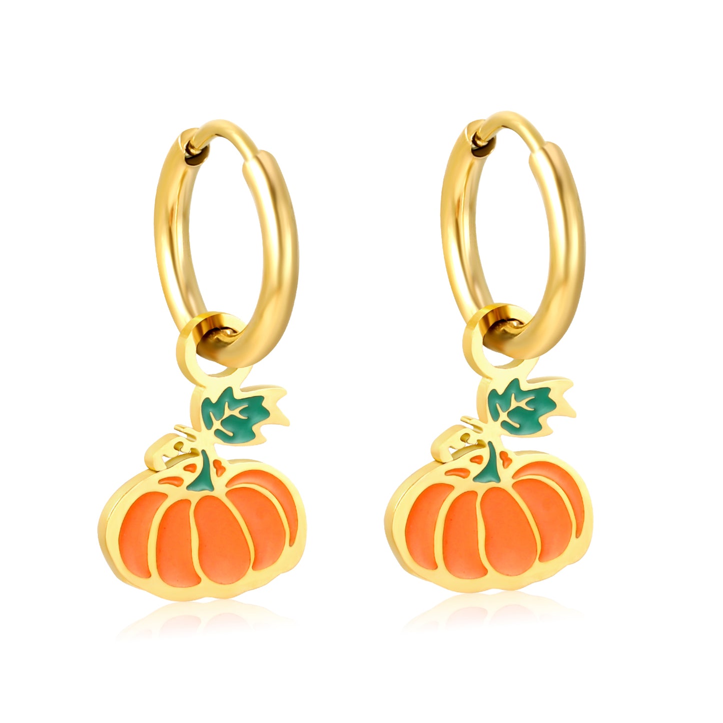 Pumpkin Charm Earrings
