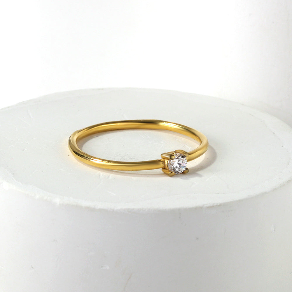18K Gold Plated Premium Stainless Steel Finger Ring