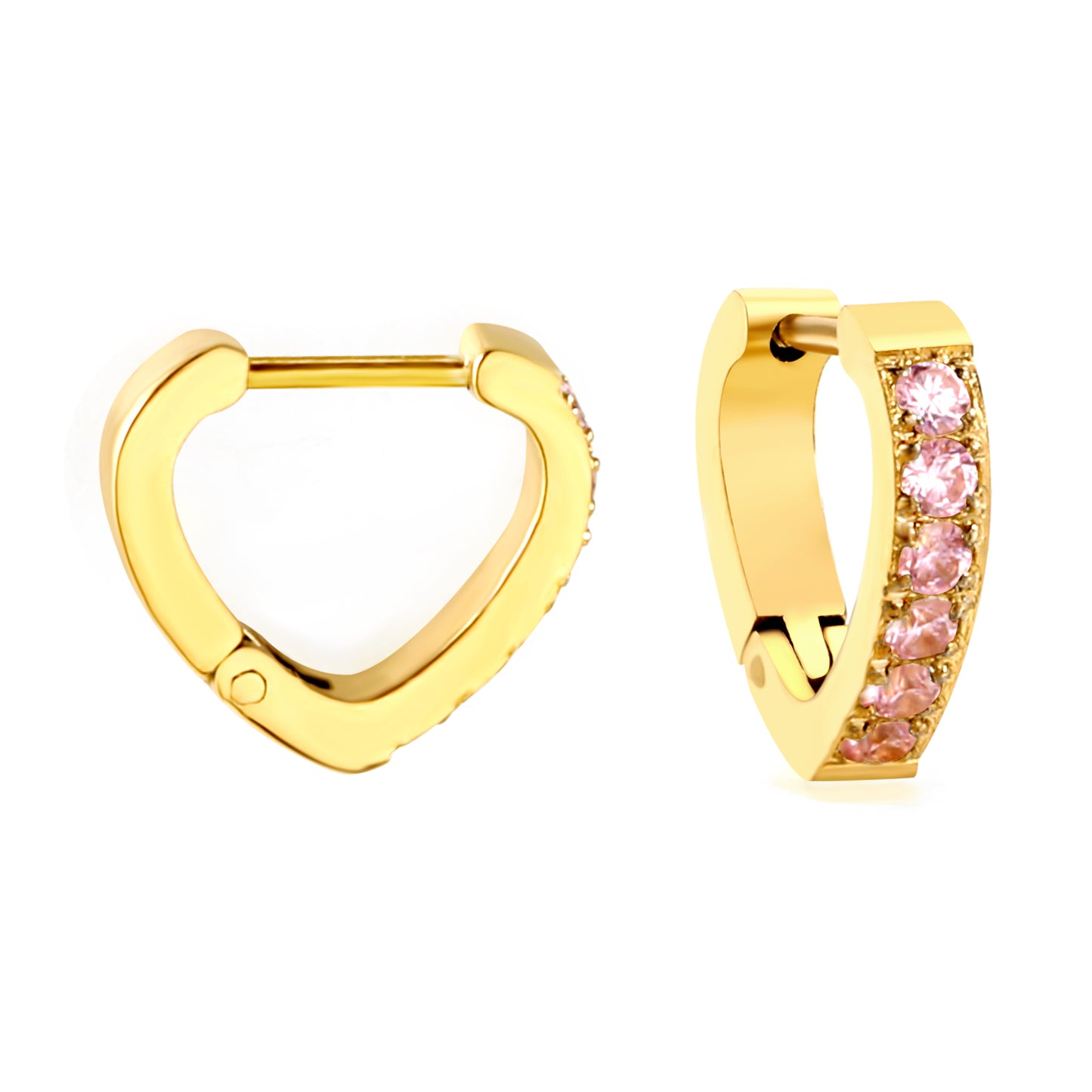 Hoop Stainless Steel Earrings 18K Gold Plated