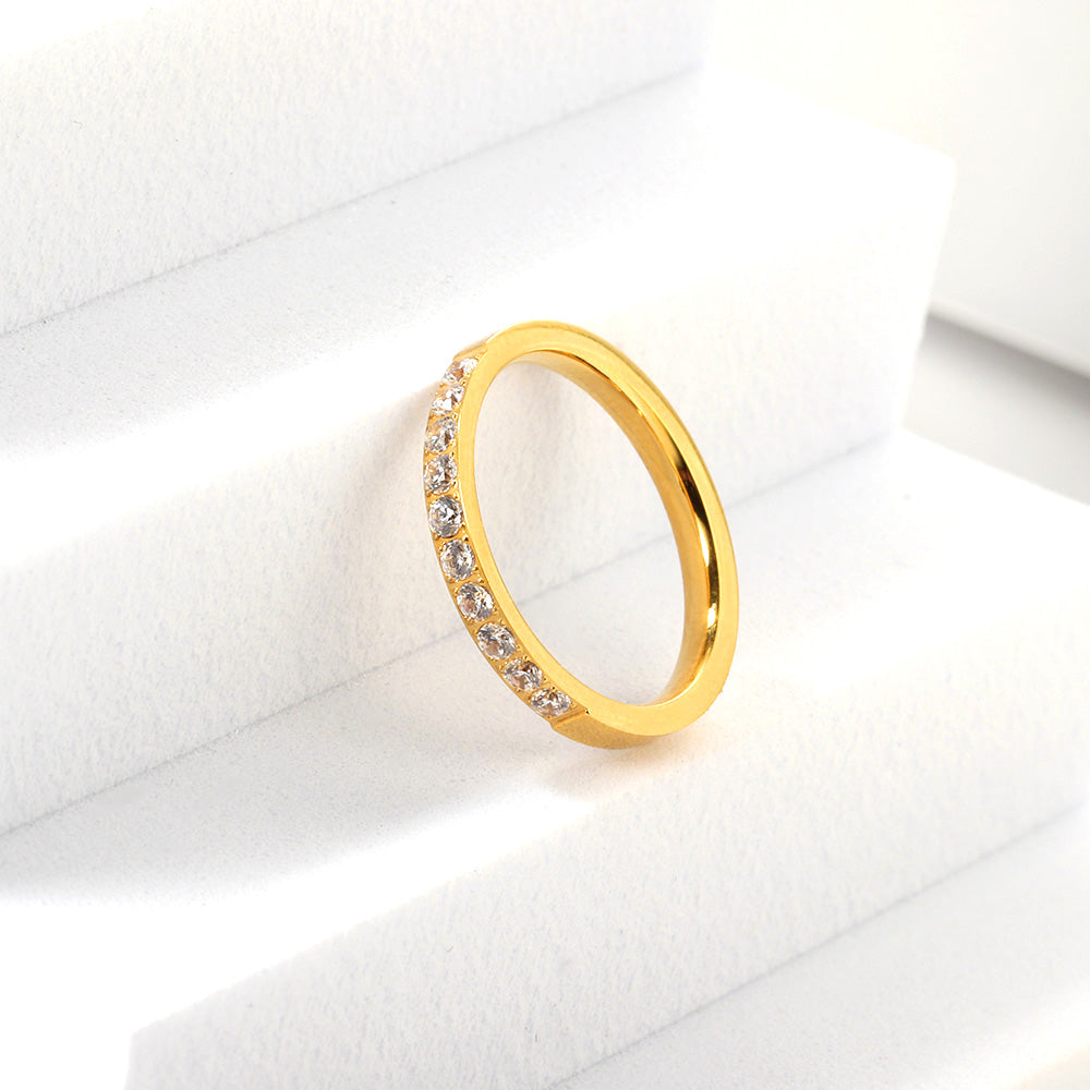 18K Gold Plated Premium Stainless Steel Finger Ring