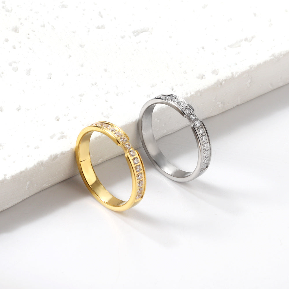 18K Gold Plated Premium Stainless Steel Finger Ring