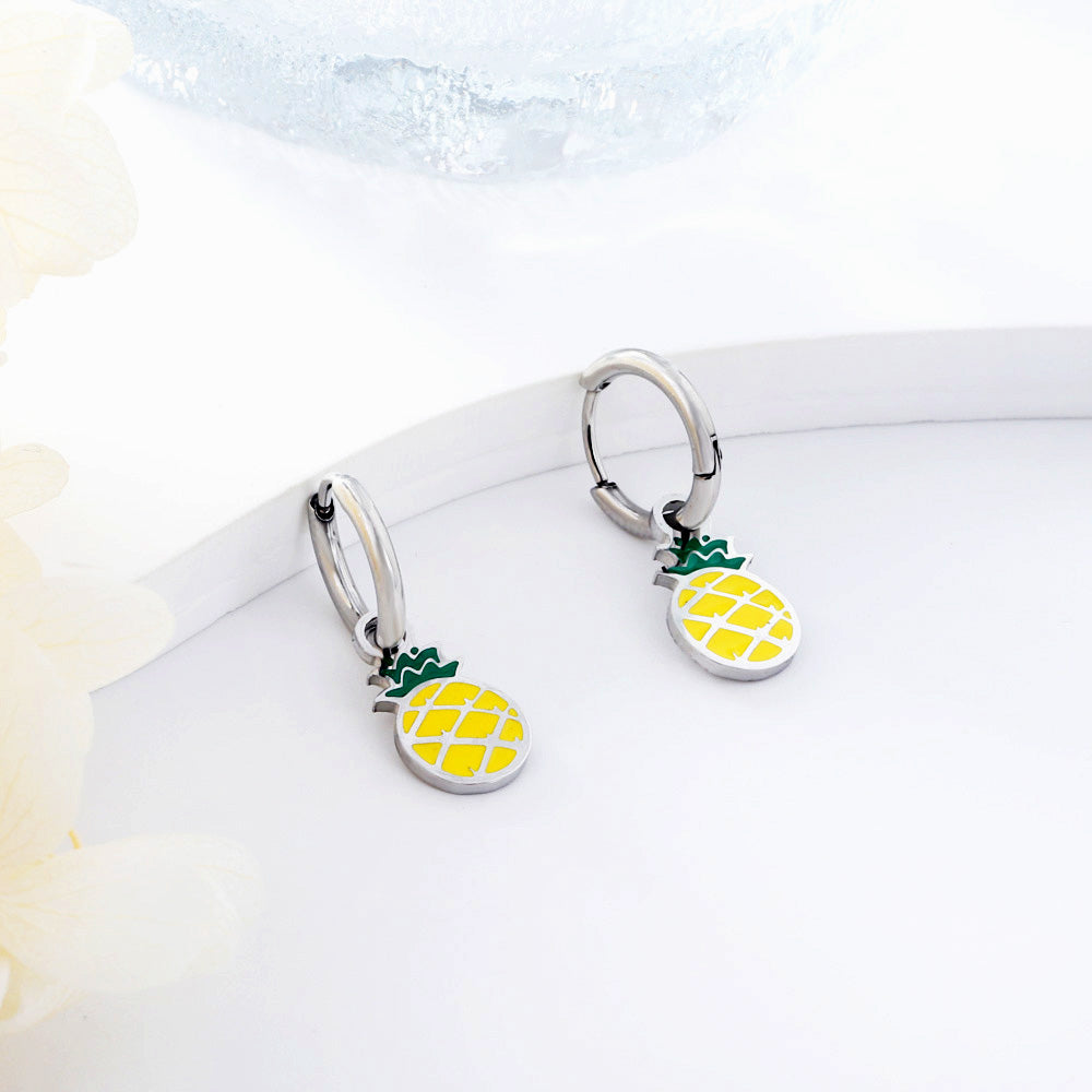 Pineapple Charm Earrings
