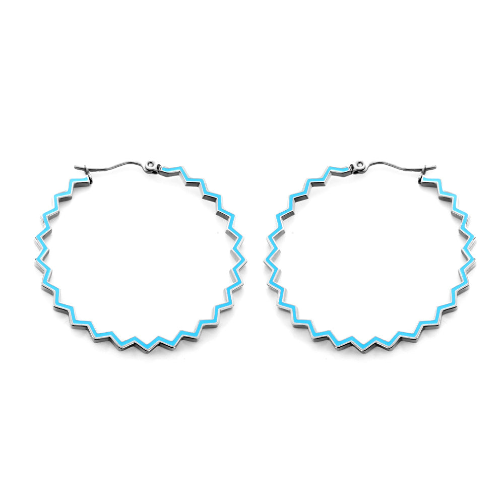 Colored Hoop Earrings