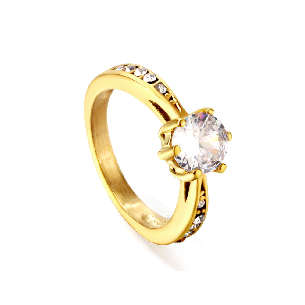 18K Gold Plated Premium Stainless Steel Finger Ring