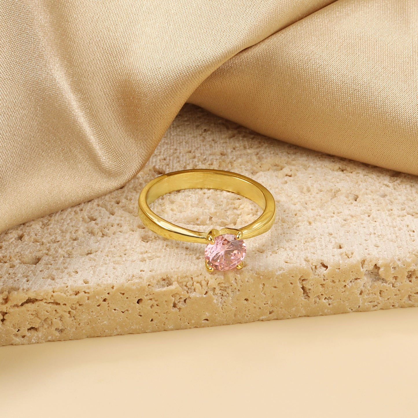 18k Gold Plated Premium Stainless Steel Finger Ring