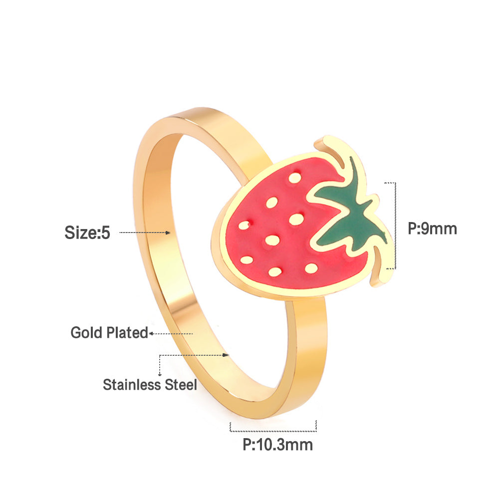 18K Gold Plated Premium Stainless Steel Finger Ring