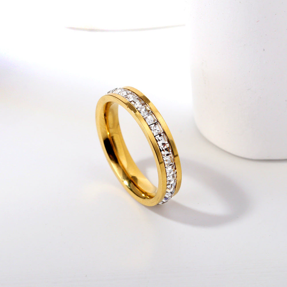 18K Gold Plated Premium Stainless Steel Finger Ring