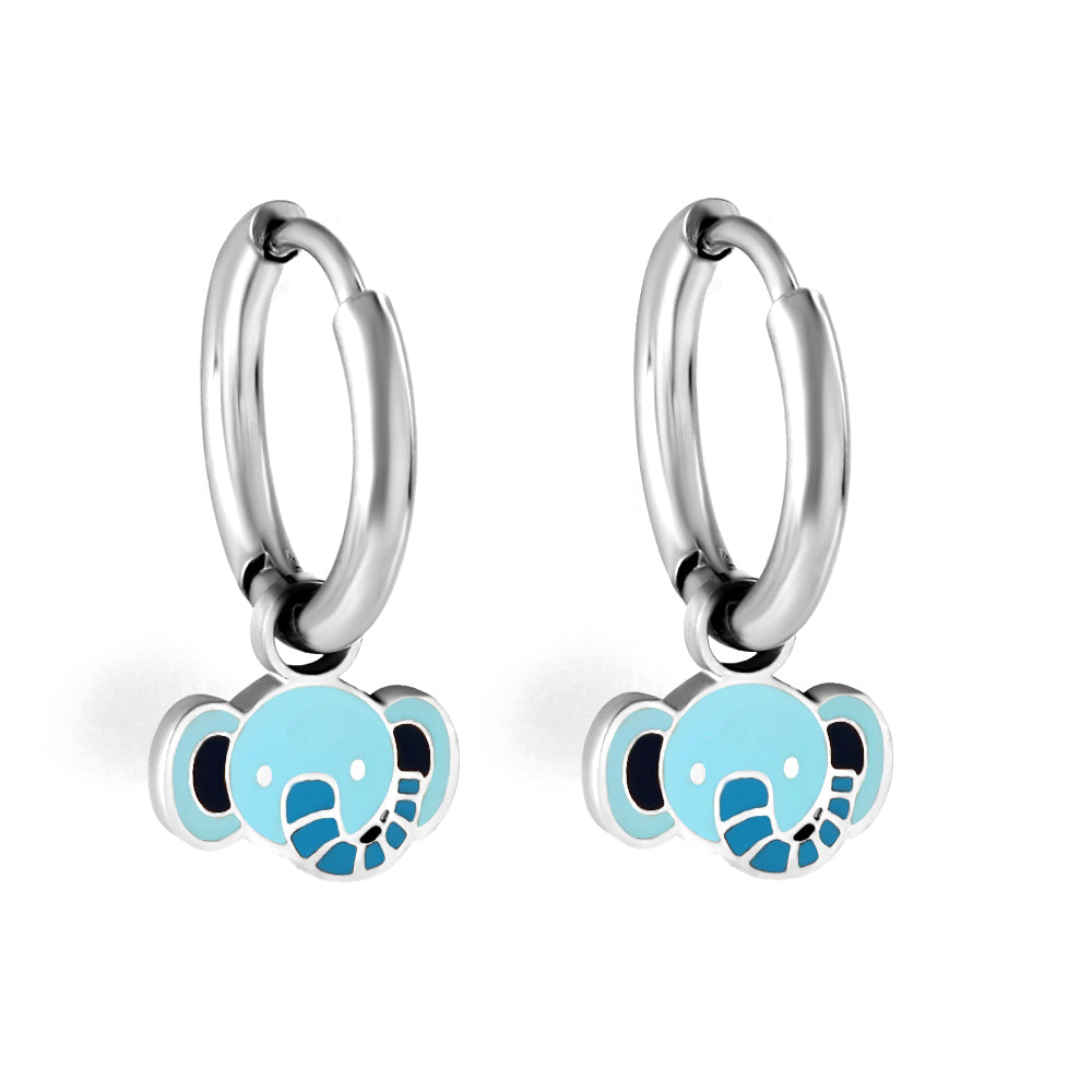 Elephant Charm Earrings