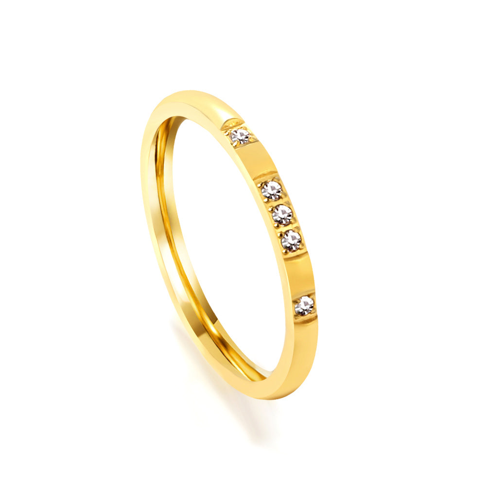 18K Gold Plated Premium Stainless Steel Finger Ring