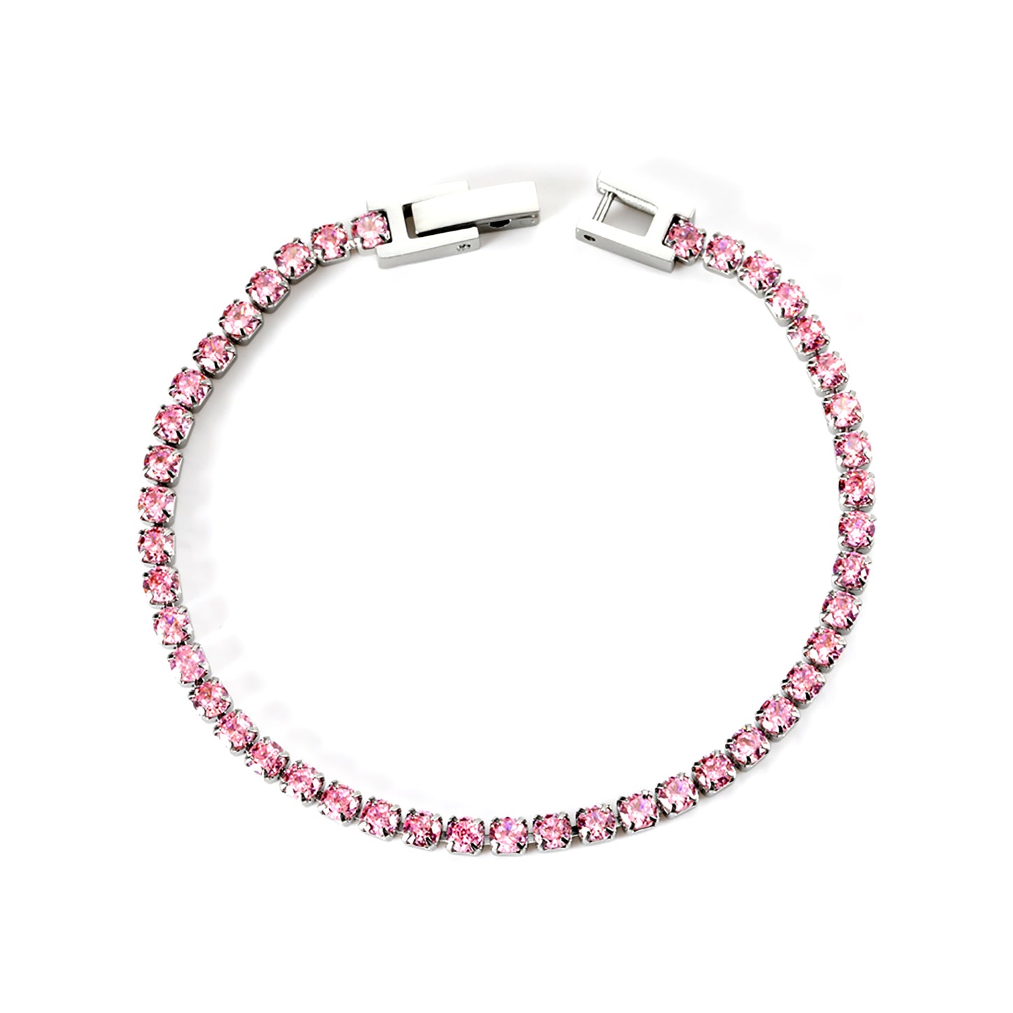 Pink Ice Tennis Bracelet