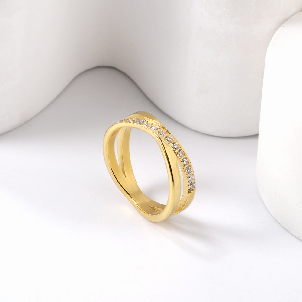 18K Gold Plated Premium Stainless Steel Finger Ring
