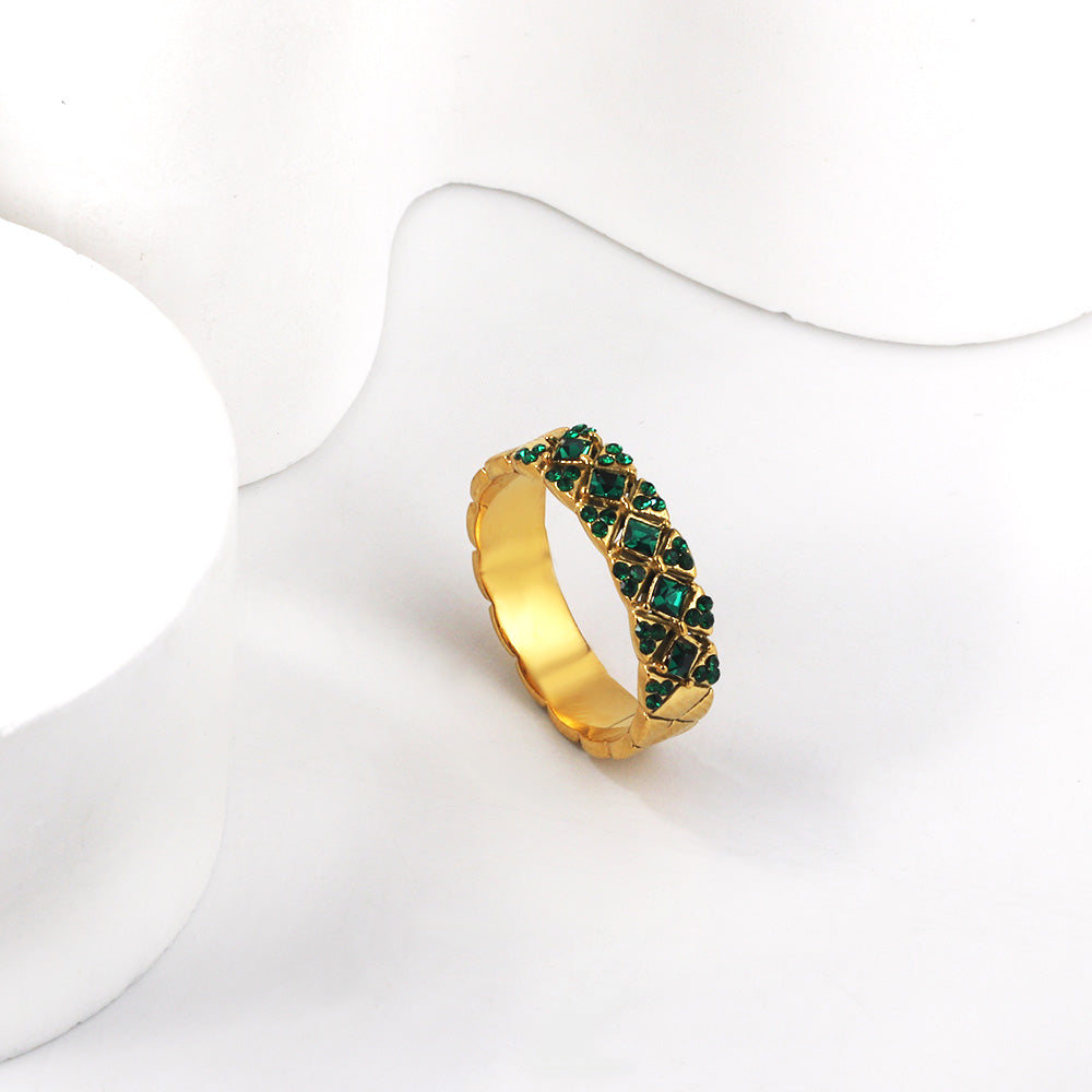 18K Gold Plated Premium Stainless Steel Finger Ring